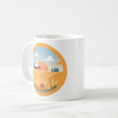 Vintag Saskatchewan Kaffeetasse (Vorderseite Links)