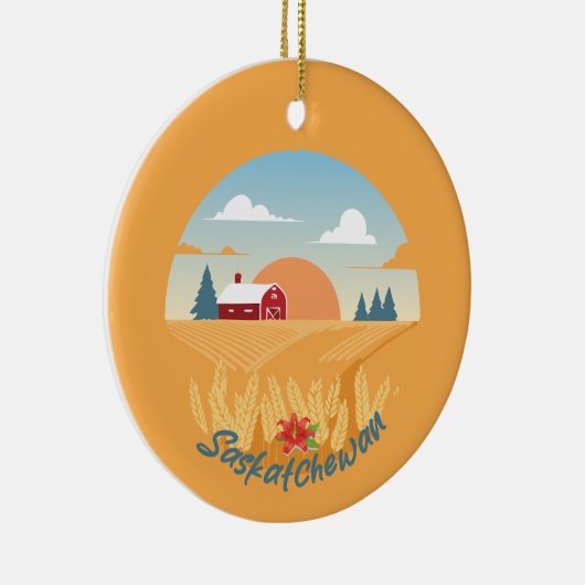 Vintag Saskatchewan Keramik Ornament (Rechts)