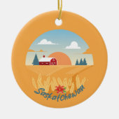 Vintag Saskatchewan Keramik Ornament (Vorne)