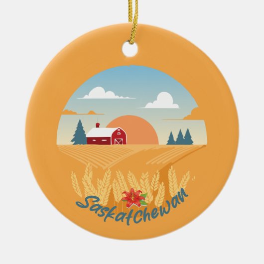 Vintag Saskatchewan Keramik Ornament (Vorne)