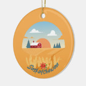 Vintag Saskatchewan Keramik Ornament (Links)