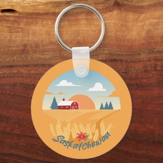 Vintag Saskatchewan Schlüsselanhänger (Rückseite)