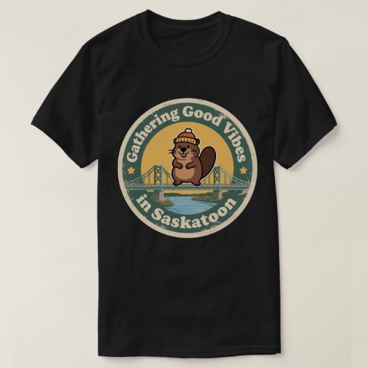 Vintag Saskatoon SK Good Vibes Gift T-Shirt (Design vorne)