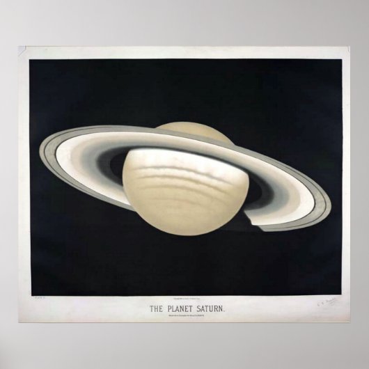 Vintag Saturn Poster (Vorne)