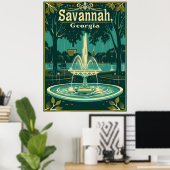 Vintag Savannah Poster (Heimbüro)