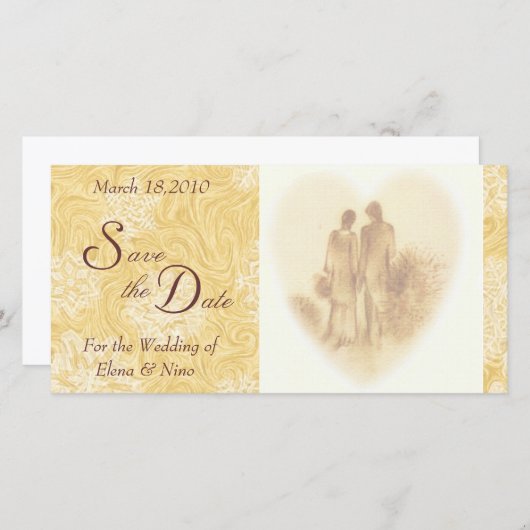 Vintag Save the Date (Vorne/Hinten)