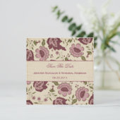 Vintag Save the Date (Stehend Vorderseite)