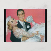 Vintag Save the Date! Ankündigungspostkarte (Vorderseite)