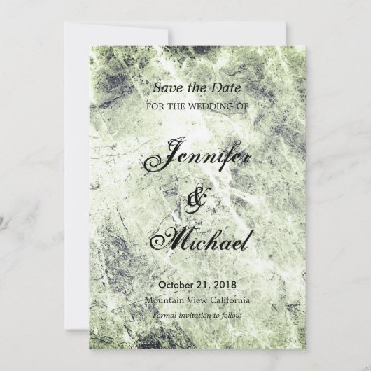Vintag Save the Date Hochzeit Einzigartig klassisc (Vorderseite)