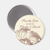 Vintag Save the Date Magnet (Vorderseite/Rückseite)