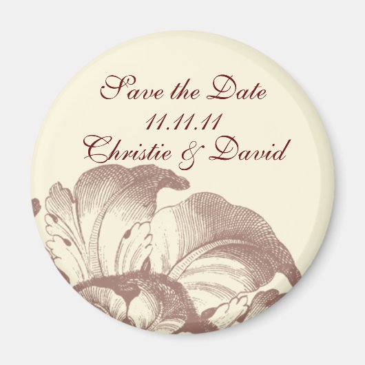 Vintag Save the Date Magnet (Vorne)