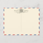 Vintag Save the Date Postkarte (Rückseite)