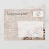 Vintag Save the Date Postkarte (Rückseite)