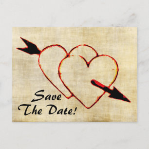 Vintag Save the Date! Postkarten