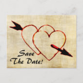 Vintag Save the Date! Postkarten (Vorderseite)