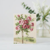 Vintag Save the Date Postkarten (Stehend Vorderseite)