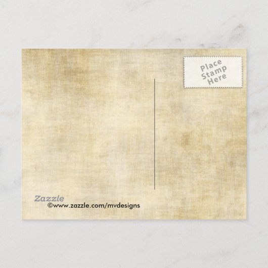 Vintag Save the Date! Postkarten (Rückseite)