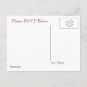 Vintag Save the Date Postkarten (Rückseite)