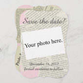 Vintag "Save the Date" Save The Date (Vorne/Hinten)