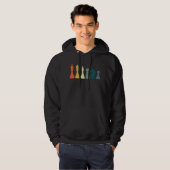 Vintag Schach T-Shirt Retro Schachdesign - Schach Hoodie (Vorne ganz)