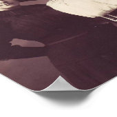 Vintag - Schauen Sie sich den Klatsch an! Poster (Ecke)