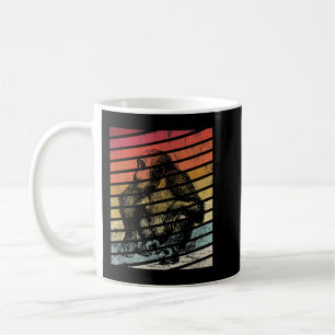 Vintag Schimpanzee Lover Retro Chimp Silhouette Gi Kaffeetasse