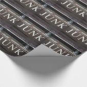 Vintag-Schlepptagebahn JUNK SIGN Geschenkpapier (Ecke)