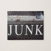 Vintag-Schlepptagebahn JUNK SIGN Puzzle (Horizontal)