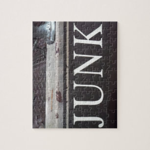 Vintag-Schlepptagebahn JUNK SIGN Puzzle