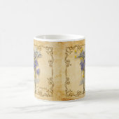 Vintag schöne Beige Getrocknete Blume mit Namen Kaffeetasse (Mittel)