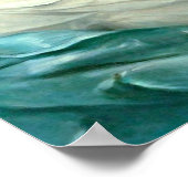 Vintag schönes Dame Green Dress Poster (Ecke)