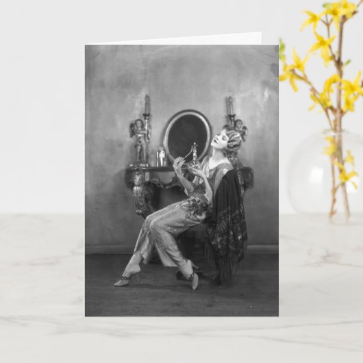 Vintag - Schönes Parfüm, Karte (Gelbe Blume)