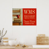 Vintag School Chair School Poster (Küche)