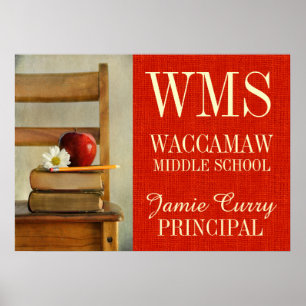 Vintag School Chair School Poster