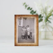 Vintag School Foto Postkarte (Stehend Vorderseite)