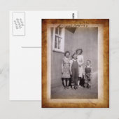 Vintag School Foto Postkarte (Vorne/Hinten)