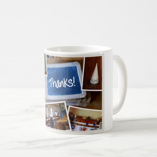 Vintag School House Danke! Mug Kaffeetasse (VorderseiteRechts)