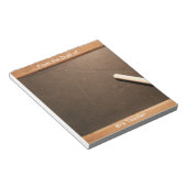 Vintag School Slate Personalisiert Teacher Notepad Notizblock (angewinkelt)