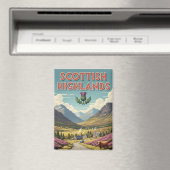 Vintag Schottland Highlands Travel Magnet (In Situ (Geschirrspüler))
