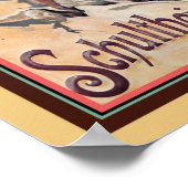 Vintag Schultheiss Bock Beer Ad Poster (Ecke)