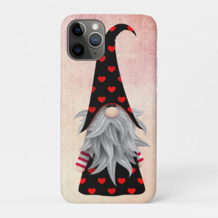 Vintag Schwarz und Roter Gnome mit Herz Wasserfarb Case-Mate iPhone Hülle