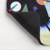 Vintag Schwarz und Violet - Kandinsky Kunst Mousepad (Ecke)