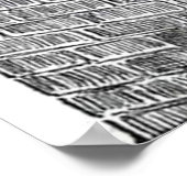 Vintag Schwarz und Weiß Poster (Ecke)