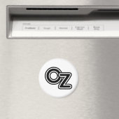 Vintag Schwarz-Weiß-Zauberer von Oz Fairy Tale Magnet (In Situ (Geschirrspüler))
