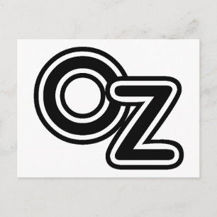 Vintag Schwarz-Weiß-Zauberer von Oz Fairy Tale Postkarte