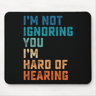Vintag schwer zu hören ASL signierte Sprache Deaf Mousepad