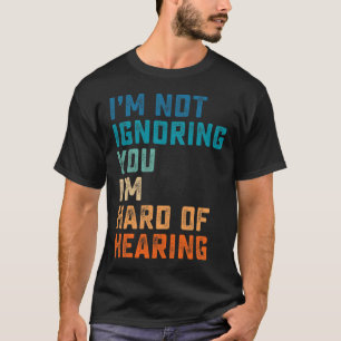 Vintag schwer zu hören ASL signierte Sprache Deaf  T-Shirt