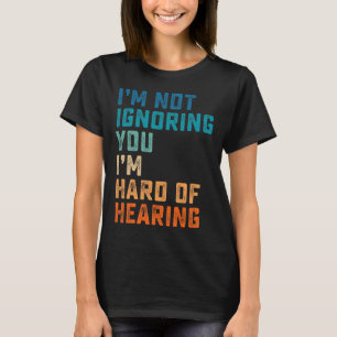 Vintag schwer zu hören ASL signierte Sprache Deaf  T-Shirt
