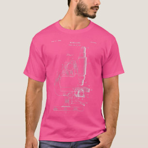 Vintag Science Microscope Blueprint Shirt - Scien