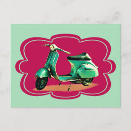 Vintag Scooter Vintag Colors Postkarte